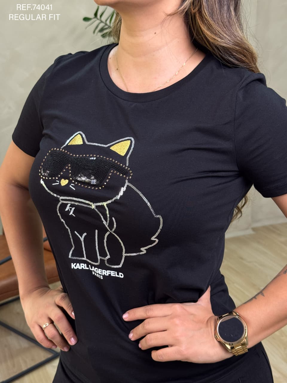 TSHIRT DAMA KARL LAGERFELD