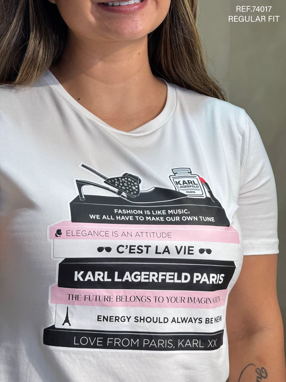 TSHIRT DAMA KARL LAGERFELD