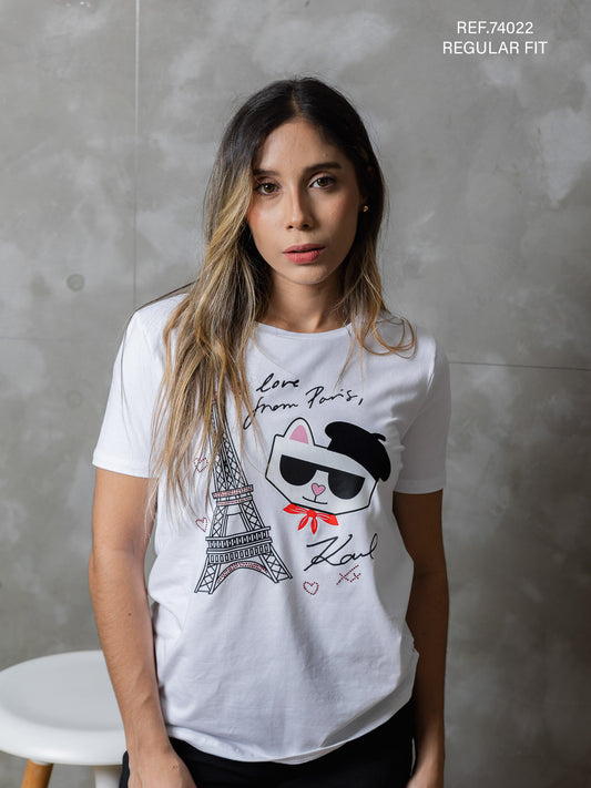 TSHIRT DAMA KARL LAGERFELD
