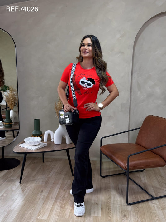 TSHIRT DAMA KARL LAGERFELD