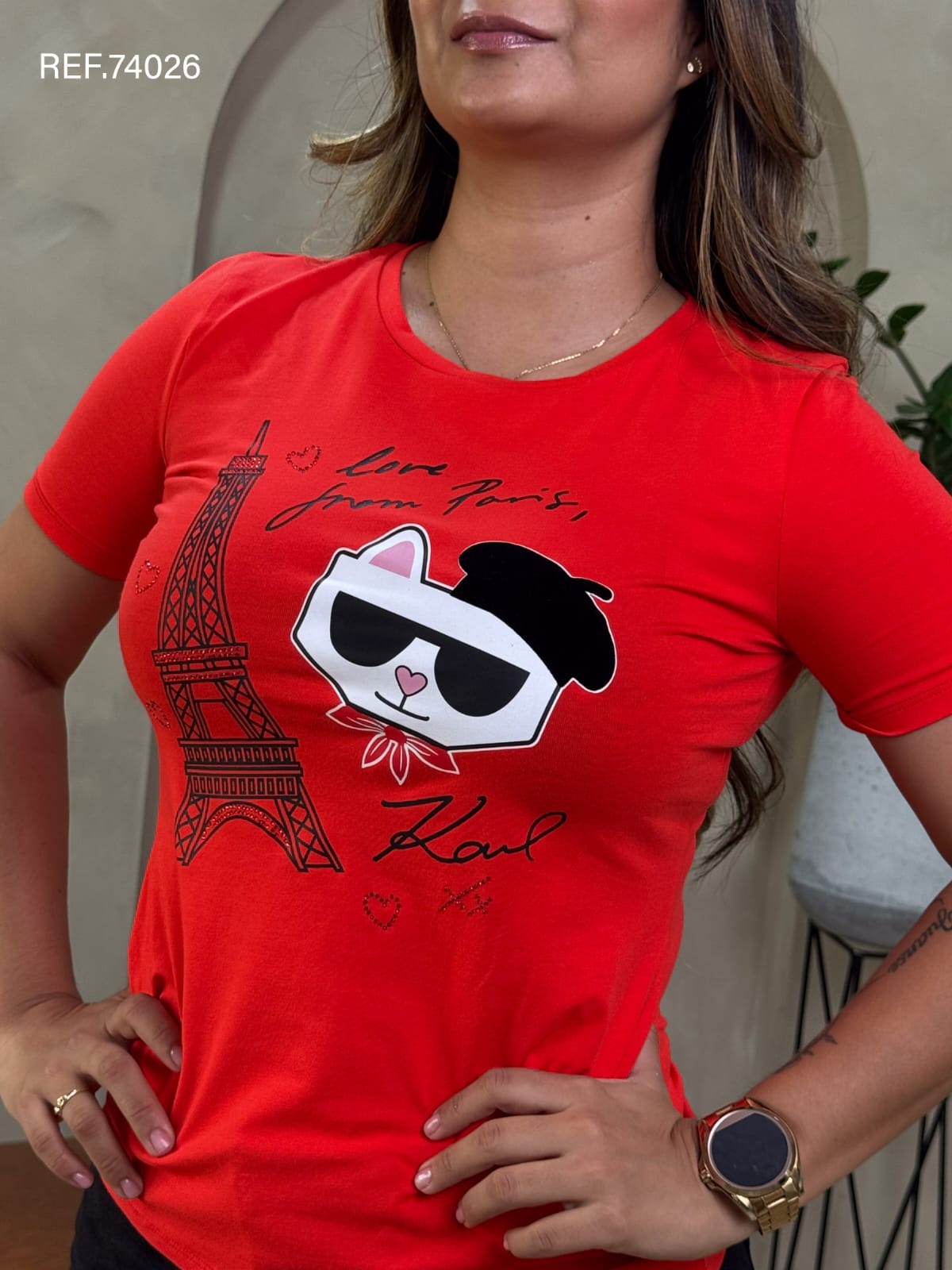 TSHIRT DAMA KARL LAGERFELD