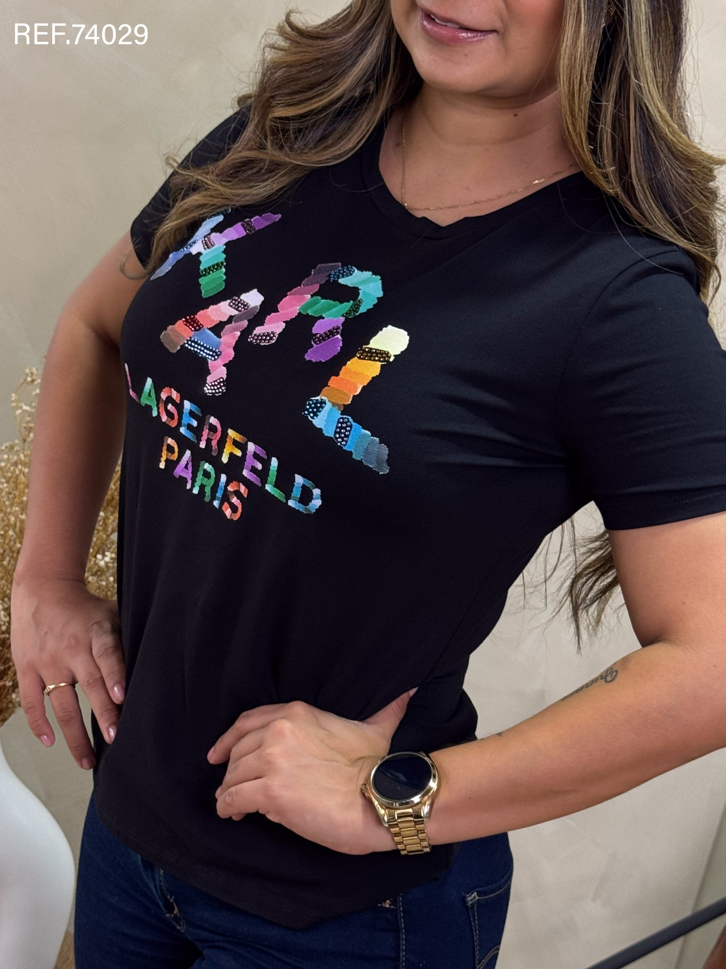 TSHIRT DAMA KARL LAGERFELD