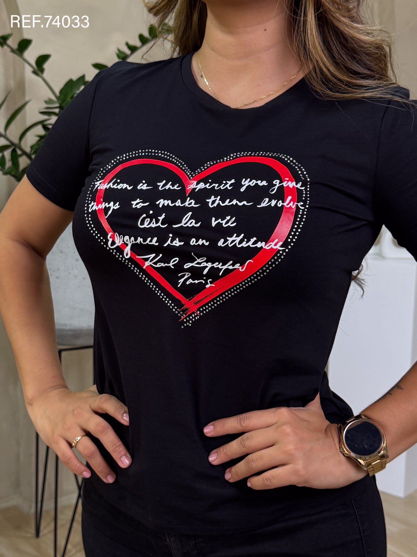 TSHIRT DAMA KARL LAGERFELD