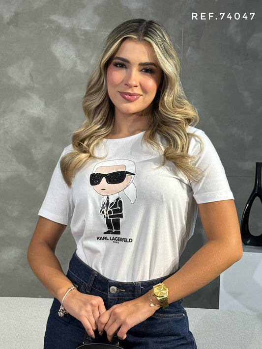 TSHIRT DAMA KARL LAGERFELD