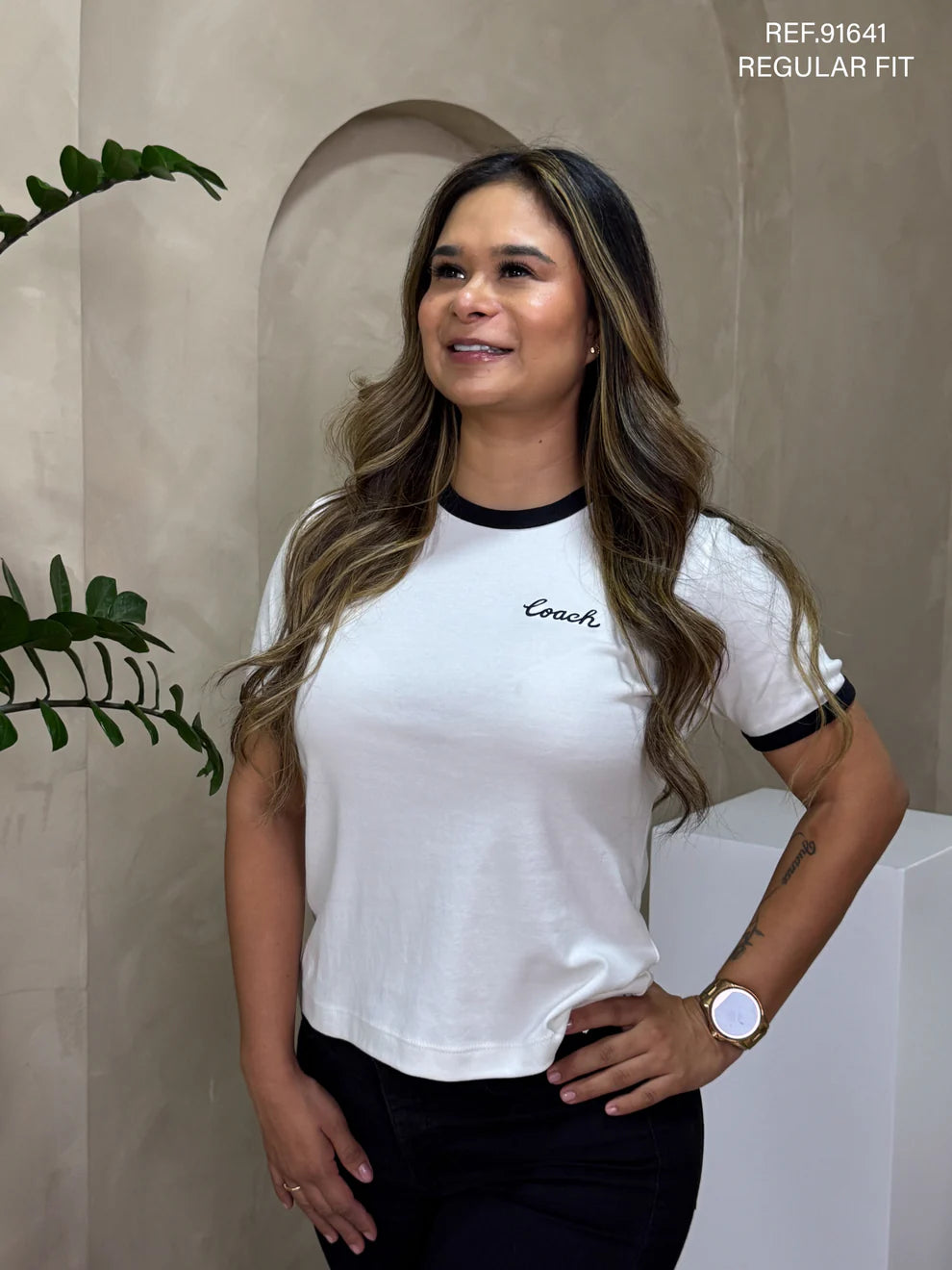TSHIRT DAMA COACH